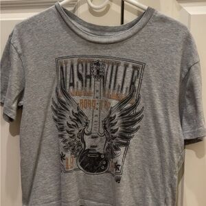 Rebellious One Gray Nashville Graphic Tee